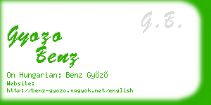 gyozo benz business card